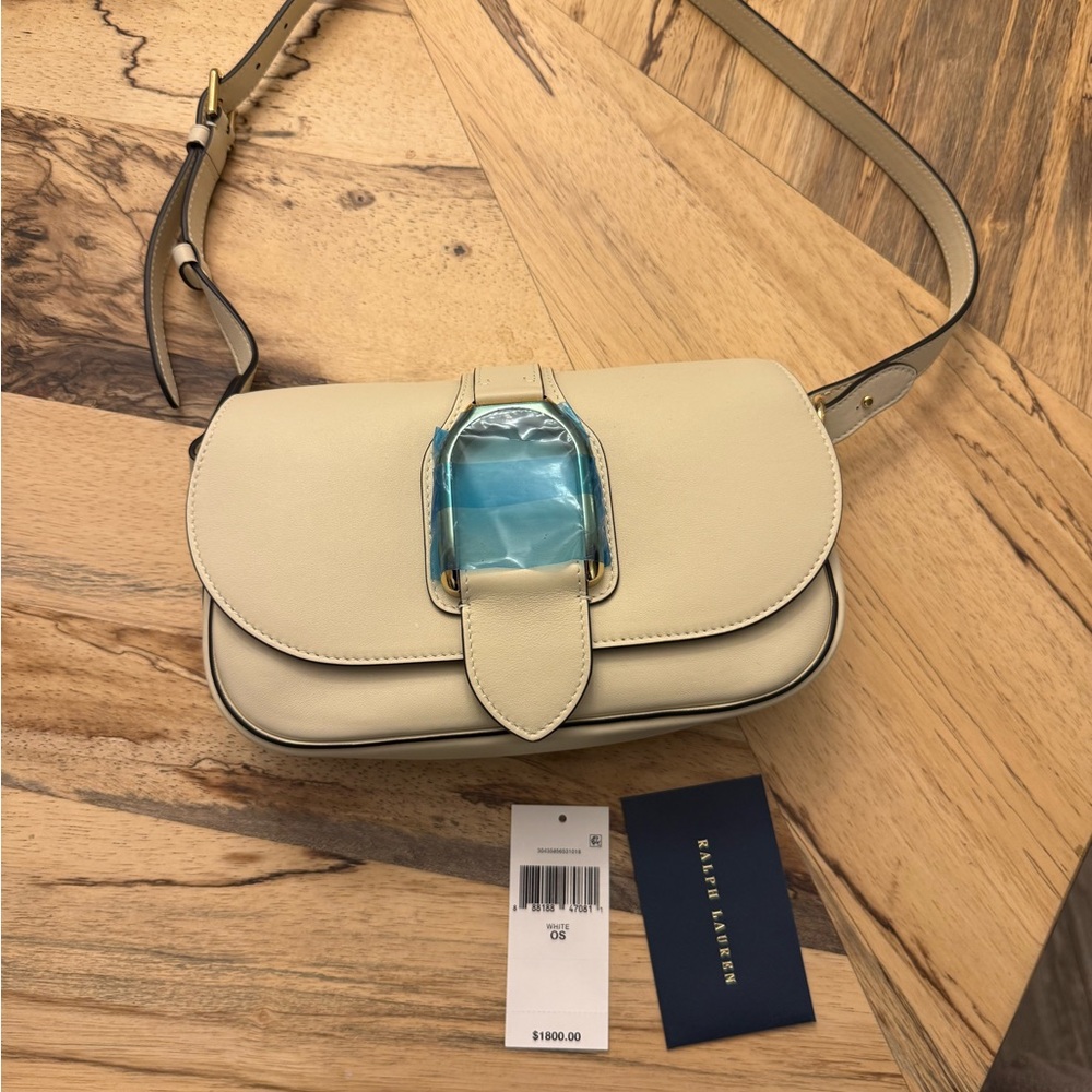 Ralph Lauren Cream Crossbody Bag - Picture 2 of 3